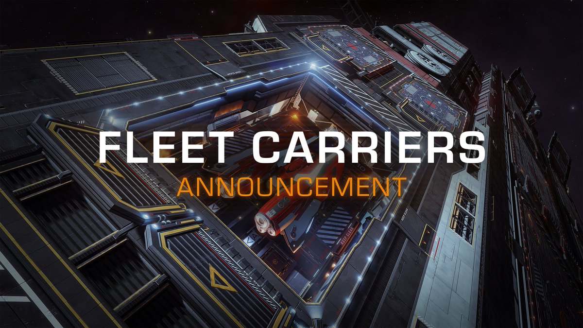 We're live in five, taking a look at the highly anticipated Fleet Carriers! Watch here:  youtube.com/watch?v=8BJqDJ…
