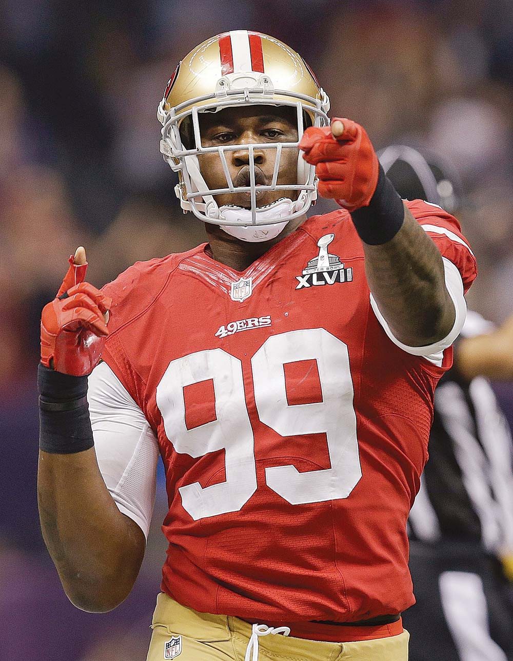 Random49ers on X: 'Here is #Random49ers' favorite random #49ers players by  jersey numbers. No. 99 LB Aldon Smith (2011-14) What could have been if he  could keep himself right off the field.