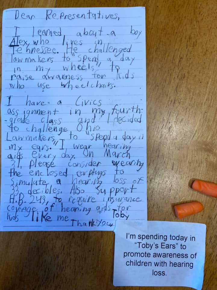 RandiClites's tweet photo. I 🧡 when youth engage in advocacy. Happy to “spend a day in my ears” in honor of Toby today as I did my shopping trip
I’m a co-sponsor of #HB243 because we need to make sure the children who are in need of hearing aids can get them without barriers #LetOhioHear #TobysEars https://t.co/nmstQU8xh6