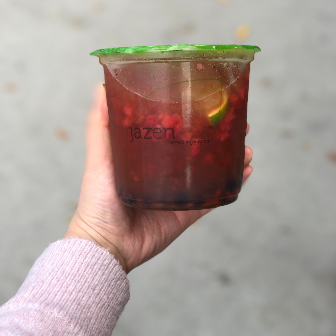 jazentea's tweet photo. Just because you're stuck home doesn't mean you don't deserve some delicious Jazen Tea!

We're still open at many locations for takeout and delivery! https://t.co/pxr091GA9j