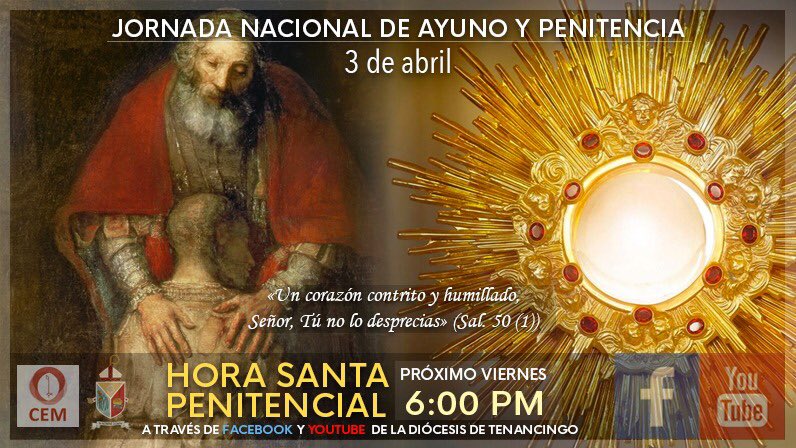 dioctenancingo's tweet photo. A participar en la Jornada nacional de ayuno y penitencia https://t.co/C3CPRgfmVn