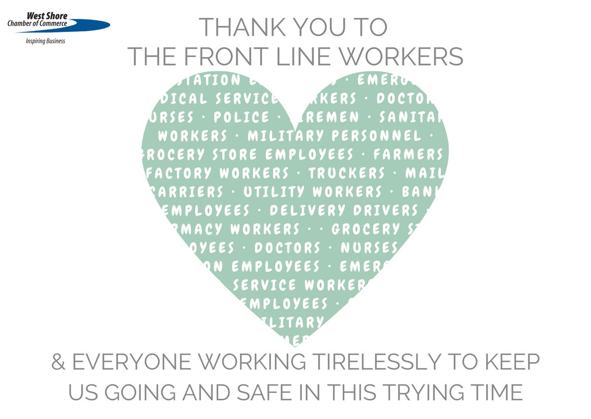 WS_Chamber's tweet image. We just wanted to take a minute to say that we appreciate all that our chamber &amp;amp; community members on the front lines are doing to keep our part of the world safe, from the bottom of our hearts thank you.
#ourcommunity #communitysupport #covid_19 #wereallinthistogether