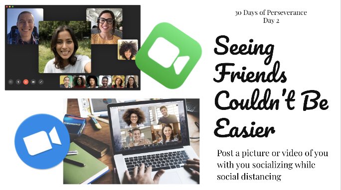 qechscouncil's tweet photo. Day 2 of our 30 Days of Perseverance is to post a picture/video of you Socializing while Social Distancing #UKnighted #WeAreQuest #30DaysOfPerseverance https://t.co/JLAP4xeZZk
