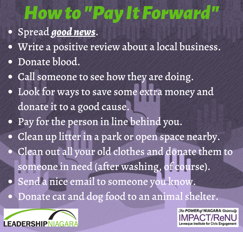 Some ideas on how you can #HALTHATE by paying it forward!