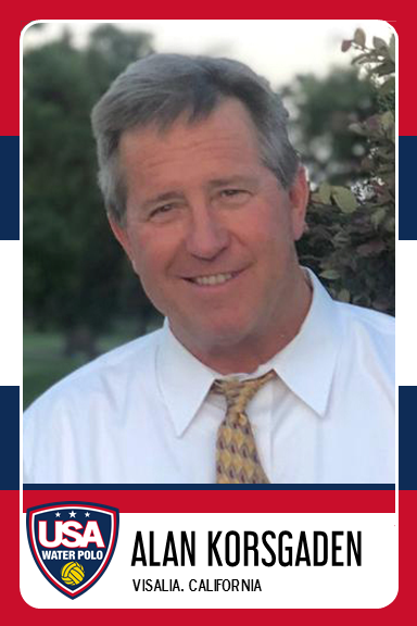 USAWPReferees's tweet photo. Alan Korsgaden is a mentor to hundreds of referees and continues to support water polo referee development across the country.  He's the Central Zone Head Referee for USA Water Polo.  @USAWP #USAWPRefereeBaseballCards https://t.co/xY9z8bG1Mw