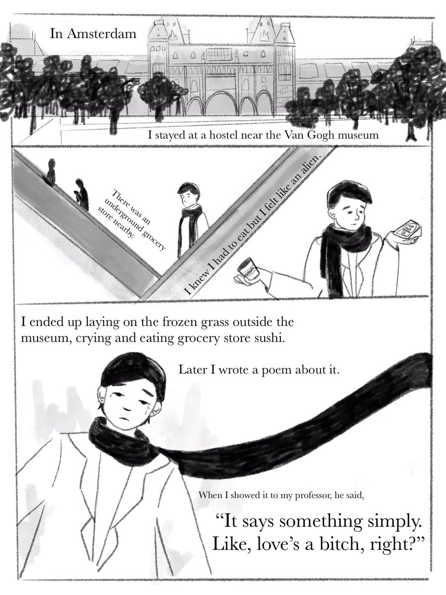 A little autobio comic about traveling alone in a foreign city
