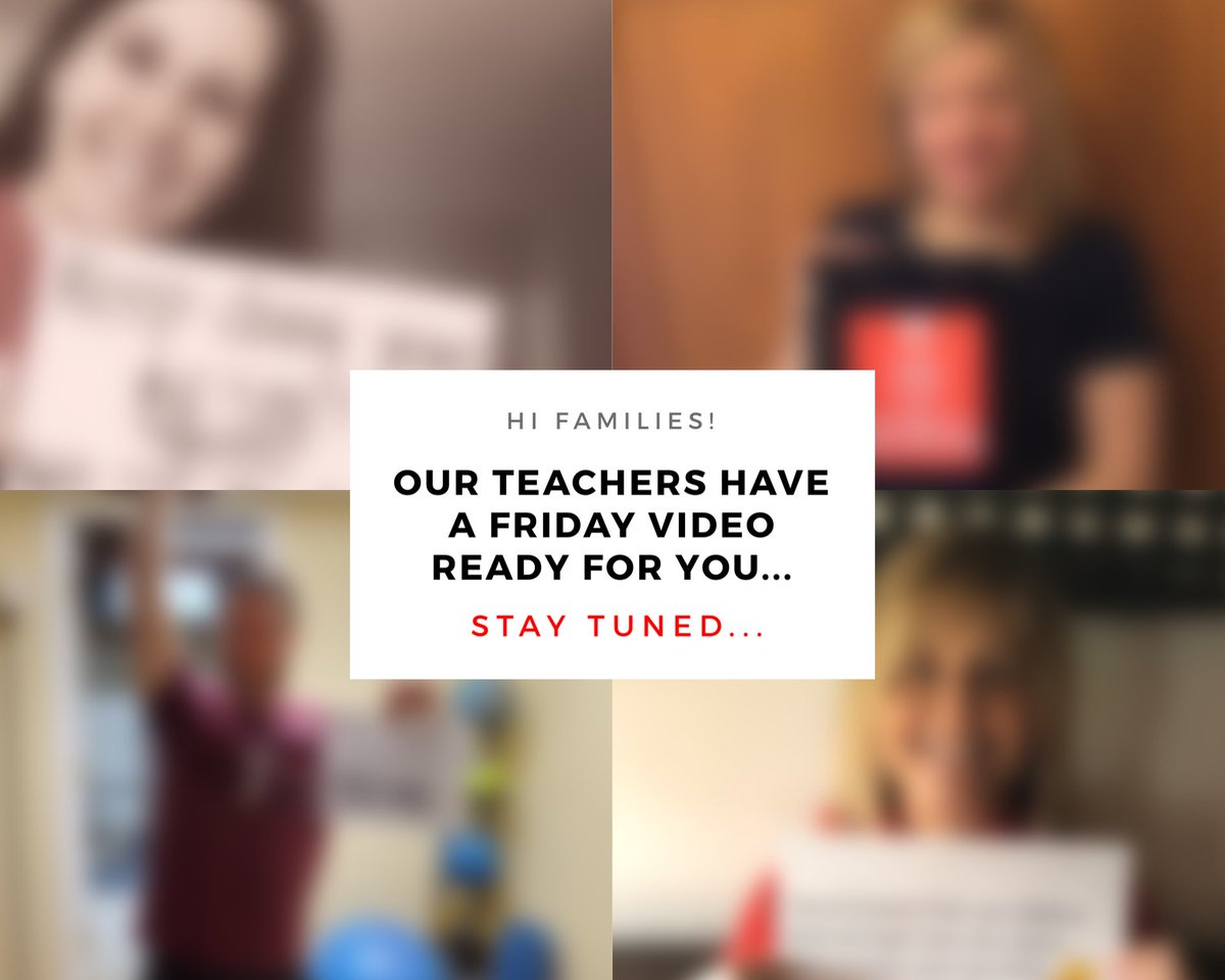 Our teachers have a Friday Video all ready for you tomorrow...don’t miss it! 🎬😀