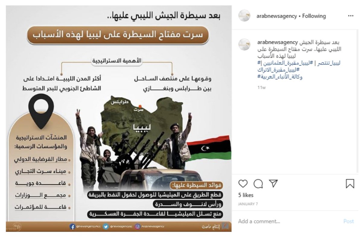 7/ And, as always, a frequent narrative was denigrating Turkish involvement in Libya, with the special hashtag  #Libya_graveyard_for_the_Ottomans (translated).