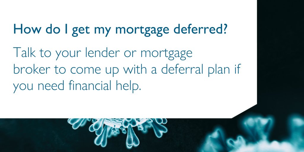 CMHC_ca's tweet image. #Mortgage deferral is available for #homeowners who need it, during the #COVID19 crisis. Talk to your bank or #mortgage broker to come up with a plan: ow.ly/nFxz50z3xk1