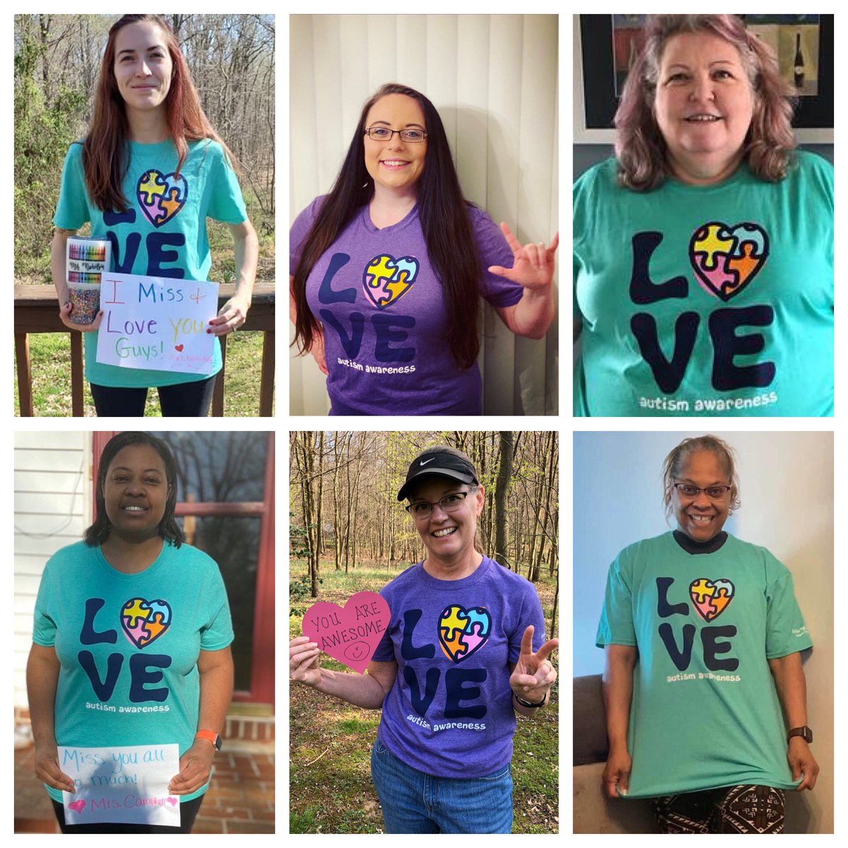 KaseyWilloughb4's tweet photo. Happy Autism Awareness Day!🧩Even though we are apart we wanted to let our our students know that you are still in our hearts! The staff at Keytle Run loves you and misses you all! ❤️🧡💛💚💙 #KettleRunNews #fcps1kidsdeserveit https://t.co/IdH7FA1ZMi
