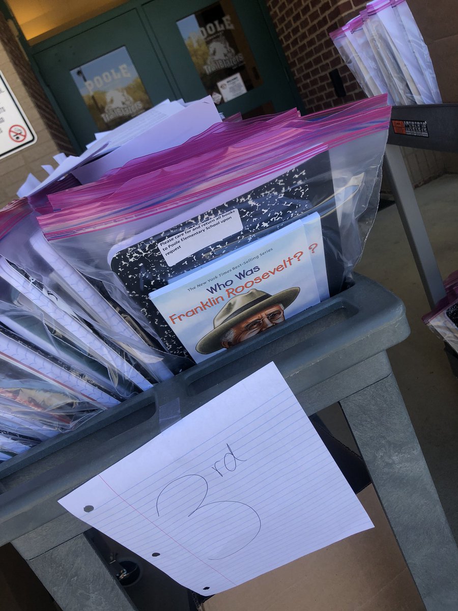 Attention all Poole parents: please swing by the bus loop to pick up copies of the text your child will be reading for digital learning. We are here until 6 this evening. This text will be used for K-5 paper copy and Canvas students.