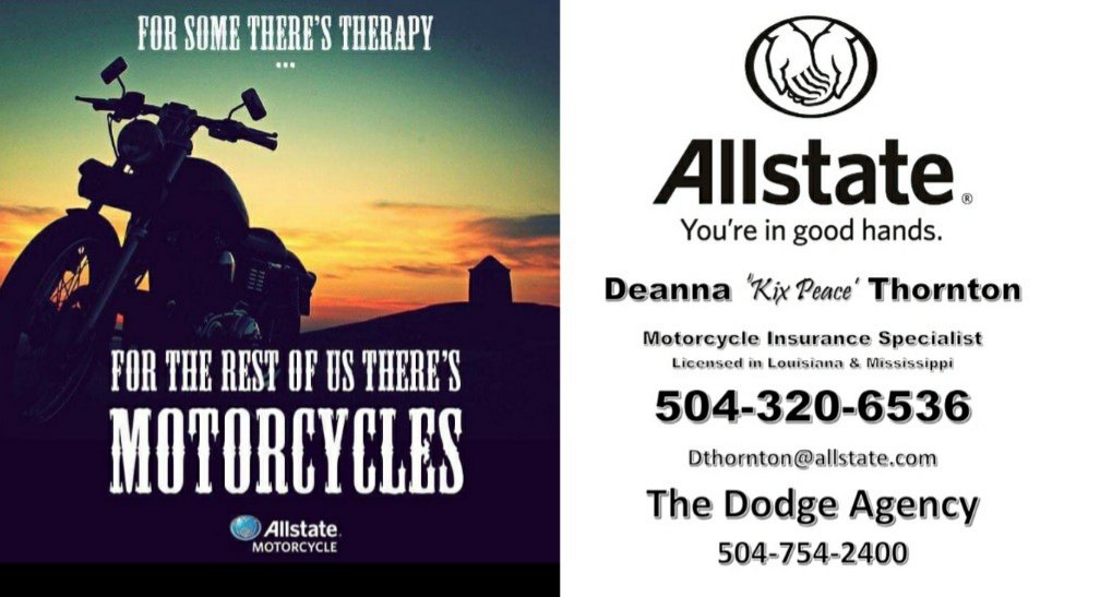 KixPeace's tweet photo. Deanna Kix Peace Thornton 
Motorcycle Insurance Specialist 
Licensed in Louisiana and Mississippi 
504-320-6536 https://t.co/46A9T2VgEX