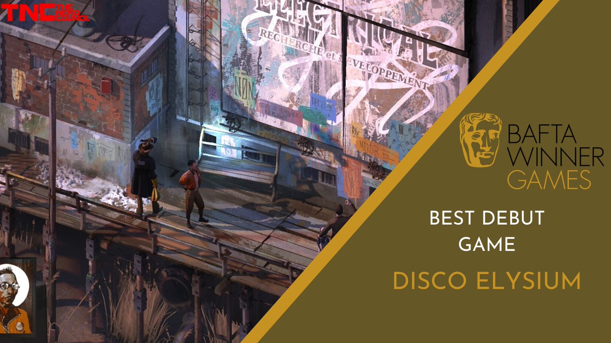  #BAFTAGames  Winner: Best Debut Game - Disco Elysium