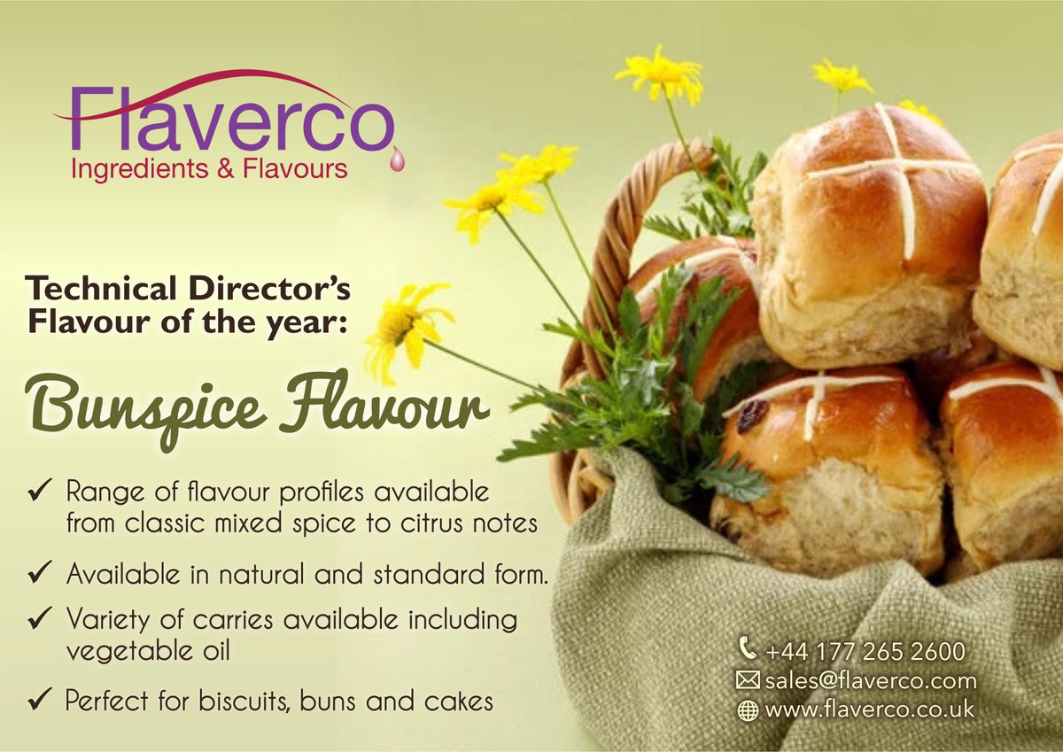 With everything going around, did you just forget that Easter is coming around? Now is the perfect time to try Flaverco's BunSpice flavour to bake some hot cross buns for Easter. Order today flaverco.co.uk/contact-us/
