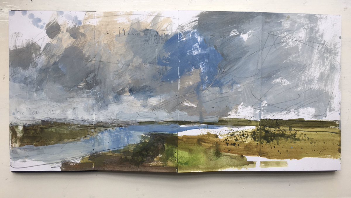 Hollowshore, Faversham Creek #sketchbook #art #faversham #landscapepainting
