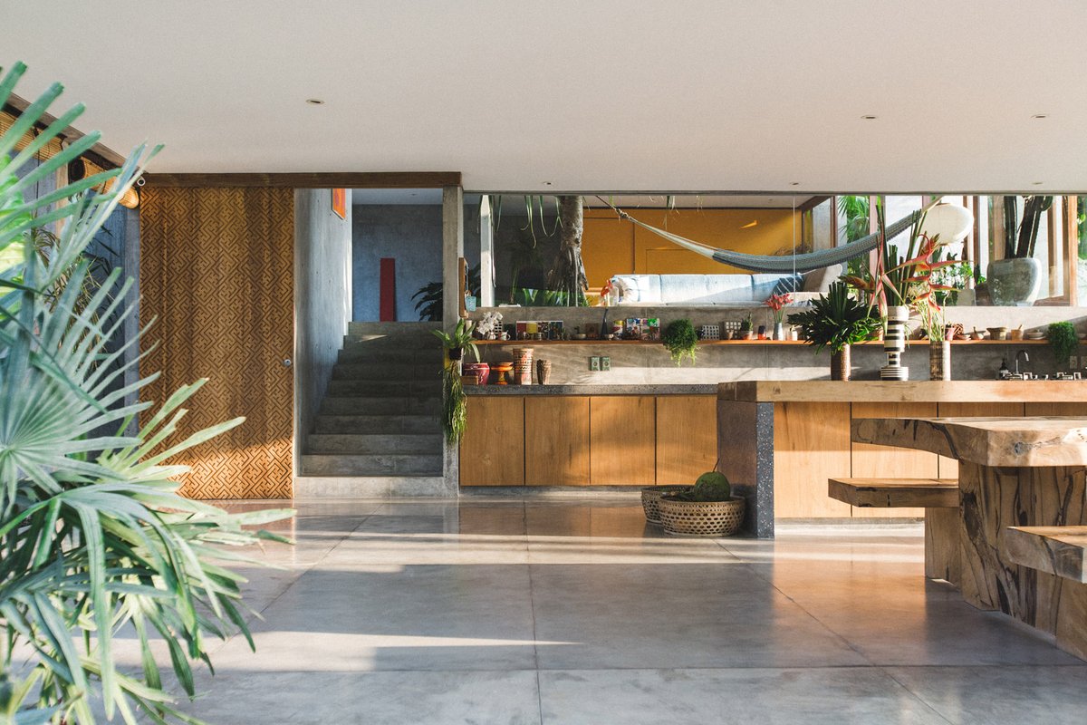 A brutalist concrete home designed by Patisandhika in Bali, Indonesia.