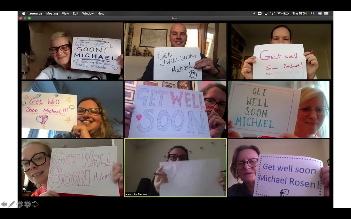 libraryfay's tweet photo. Michael, all of us @GoldUnivMACL are rooting for you and hoping for a speedy recovery!! https://t.co/z64AgTkzOY