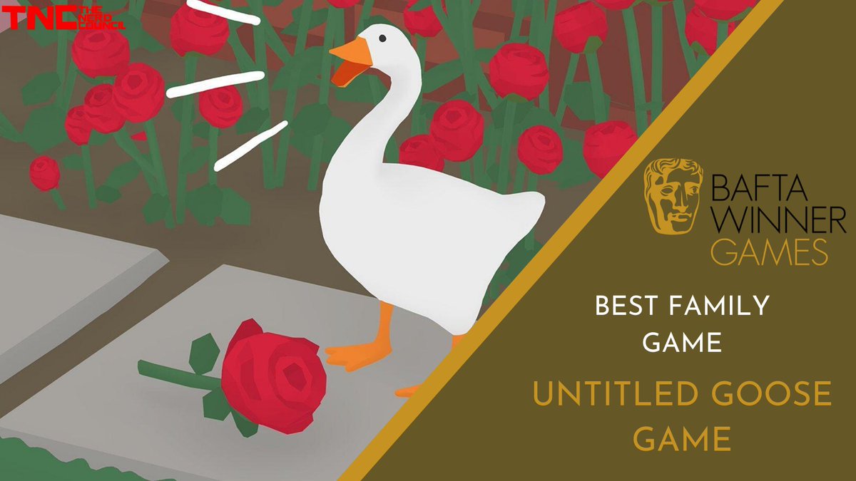  #BAFTAGames  Winner: Best Family Game - Untitled Goose Game