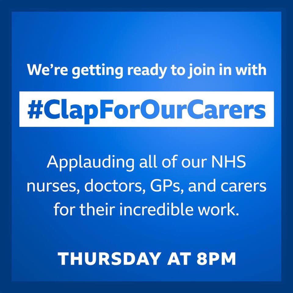 Get ready 👏👏👏👏👏 #ClapForOurCarers