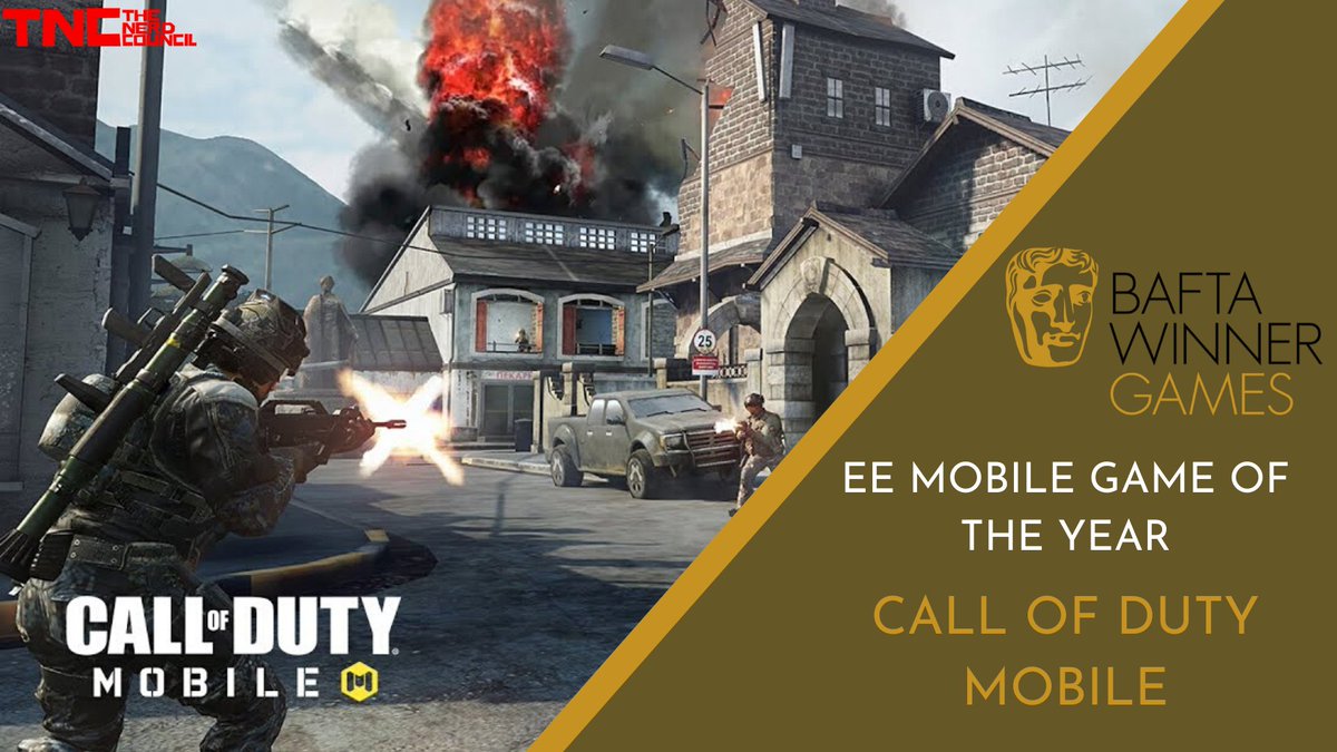  #BAFTAGames  Winner: EE Mobile Game Of The Year - Call Of Duty Mobile