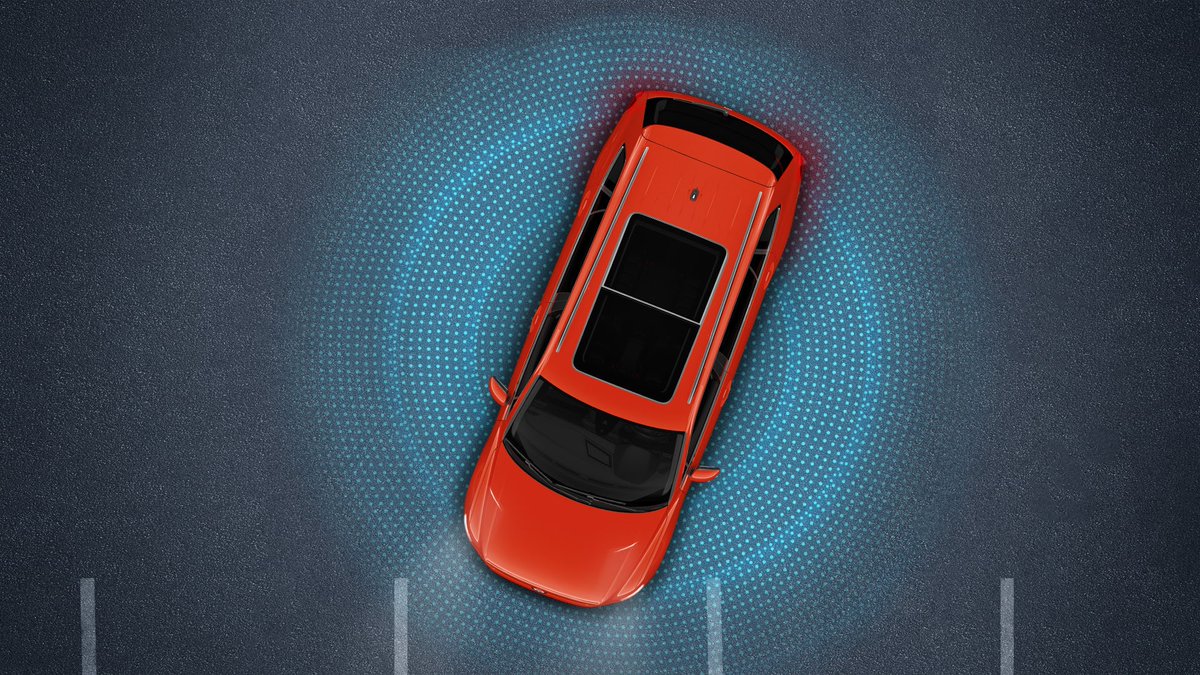 Area View 360° is an available camera system that gives you an all-around view on the touchscreen from four wide-angle cameras, one on each side of the vehicle.