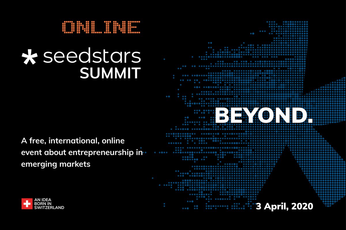 ¡Nos volveremos digitales con <a href="/Seedstars/">Seedstars</a> 

¡Únete a nosotros el 3 de abril y sea parte de la conversación sobre impacto, emprendimiento y tecnología! 

🚨Regístrese aquí seedsta.rs/2TXg8Wa
Evento gratuito