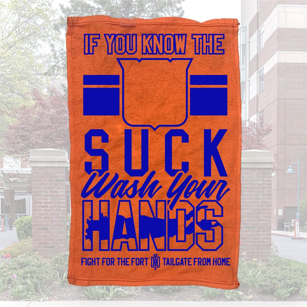YesMenOutfitter's tweet photo. We’re dropping them tomorrow and the entire profit from these extremely informative towels will be sent to @Bluelinedeli719 who will be using it to make breakfast for nurses at Winthrop. Every penny.

Get me to 100 RT’s and I’ll throw an Island Hockey Decal in every towel order https://t.co/UuAjPtn3P9