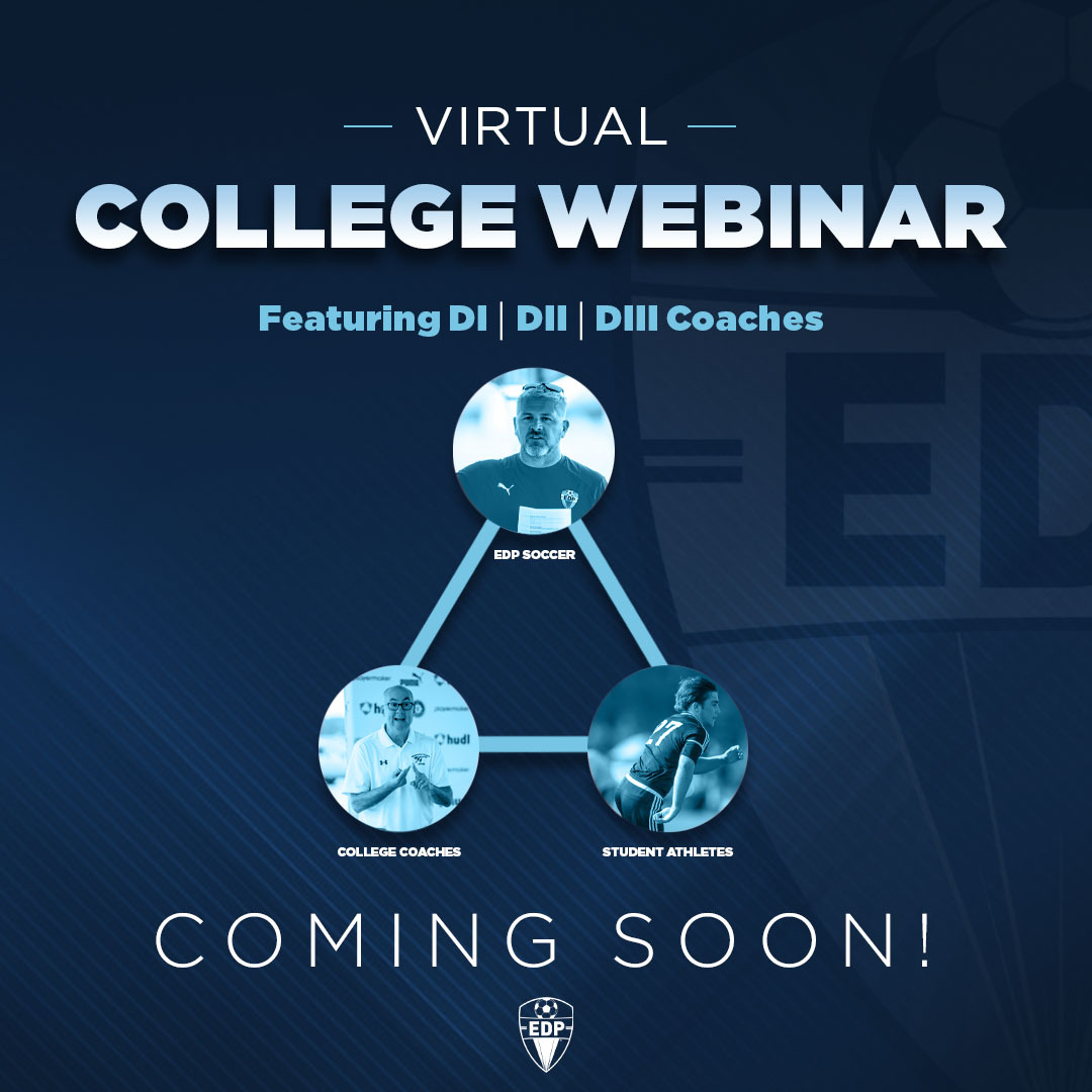EDPsoccer's tweet photo. Looking forward to hosting our own College Webinar featuring @NCAA @NCAADII &amp; @NCAADIII soon! Details will be shared in the coming days. 

Let us know below if you're in! 🙌🙌👍 #edpsoccer https://t.co/h9Aqd3f0MG