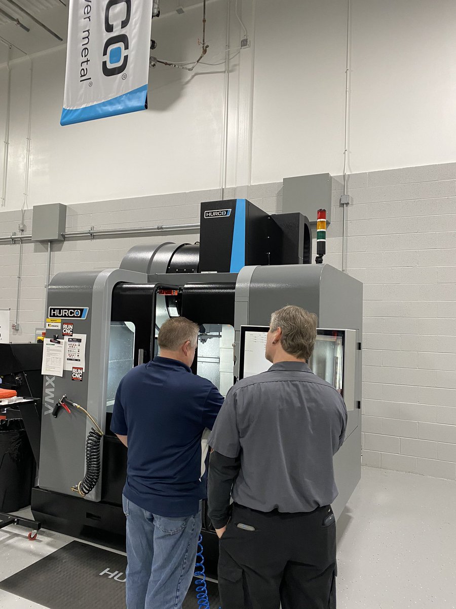 MachinerySource's tweet photo. Today we trained the sales guys on Hurco conversational programming. Each salesman wrote their own program. Hurco conversational programming is so easy “even a sales guy can do it!” #cnc #Hurco #machining #machinerysource #conversationalprogramming https://t.co/VjjYewxA1U
