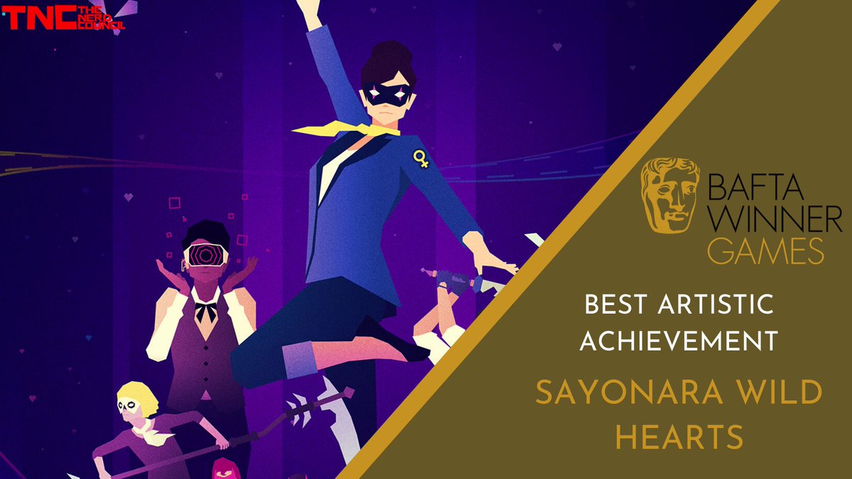  #BAFTAGames  Winner: Best Artistic Achievement - Sayonra Wild Hearts