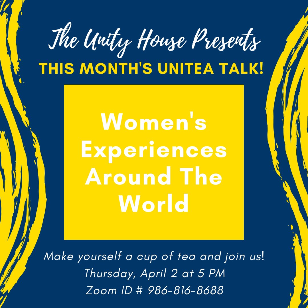 Merrimack_OSI's tweet photo. Grad a cup of tea and join the @merrimackunity tonight at 5 for this month's Uni-Tea Talk: Women's Experiences Around the World! https://t.co/C3C7Fu5qMl