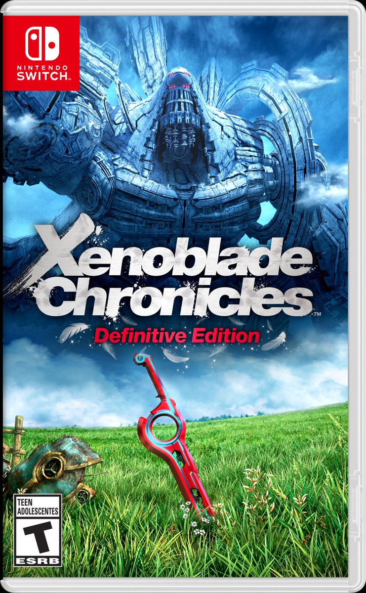 Check out the official box art for #XenobladeChronicles Definitive Edition!

✔ All-new epilogue story: Future Connected
✔ 90+ remastered music tracks
✔ Improved visuals & gameplay

It all arrives 5/29, exclusively for #NintendoSwitch.

Pre-order now: nintendo.com/games/detail/x…