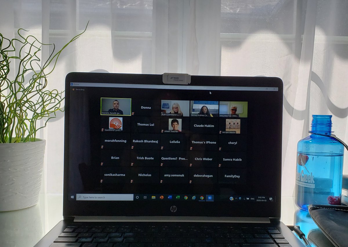 donnachow8's tweet photo. Zoom convo w @UWGreaterTO CEO to learn about community frontlines support for #COVID19Pandemic https://t.co/xjkrfTFcdw