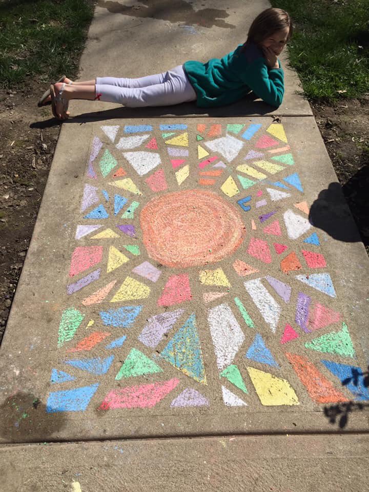 WES_wildcatART's tweet photo. Willa’s beautiful sun mosaic https://t.co/AKGOQapgiF