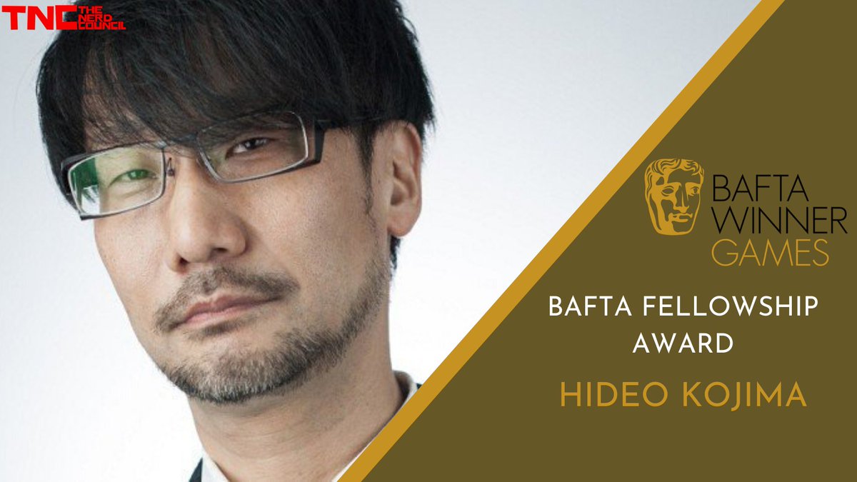  #BAFTAGames  Winner: BAFTA Fellowship Award - Hideo Kojima