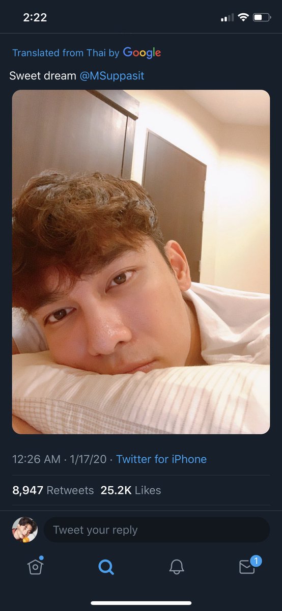 36.) 1/17/19 ~ Gulf’s POVP.S.,Despite being scolded for not sleeping yet, this babie still bid his Khun Pi a sweet dream. Aww... 