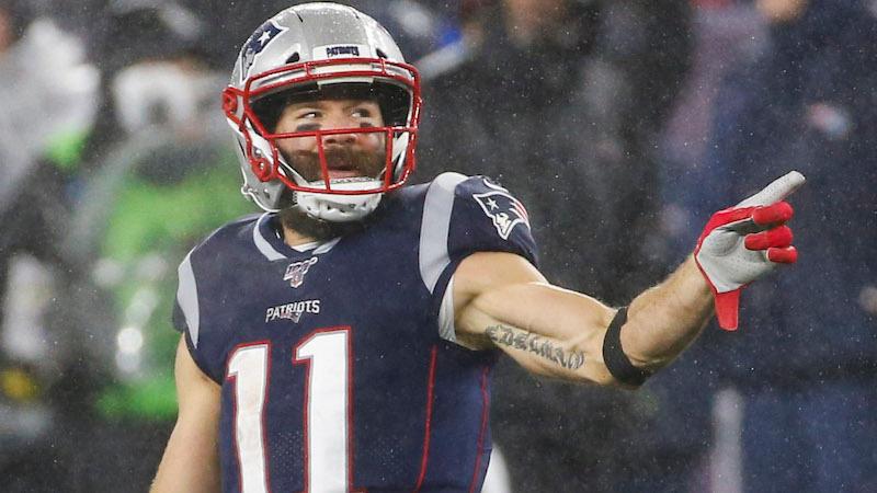 NESN's tweet photo. Trade Julian Edelman? There's reportedly "not a chance in hell" of that happening. https://t.co/Sicpu1LeUc https://t.co/DKXdV7fEUP