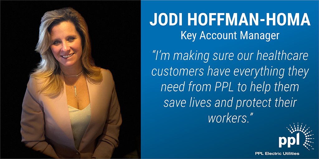 Jodi is in constant communication with our life-sustaining businesses to ensure they have the safe, reliable power they need. From triage tents to hospitals, from 1920 to 2020, PPL is here to power life. #COVDI19 #100YearsofReliability #PoweringThruTogether