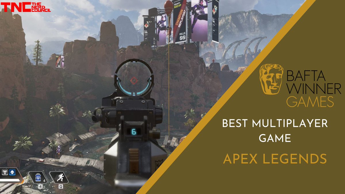  #BAFTAGames  Winner: Best Multiplayer Game - Apex Legends