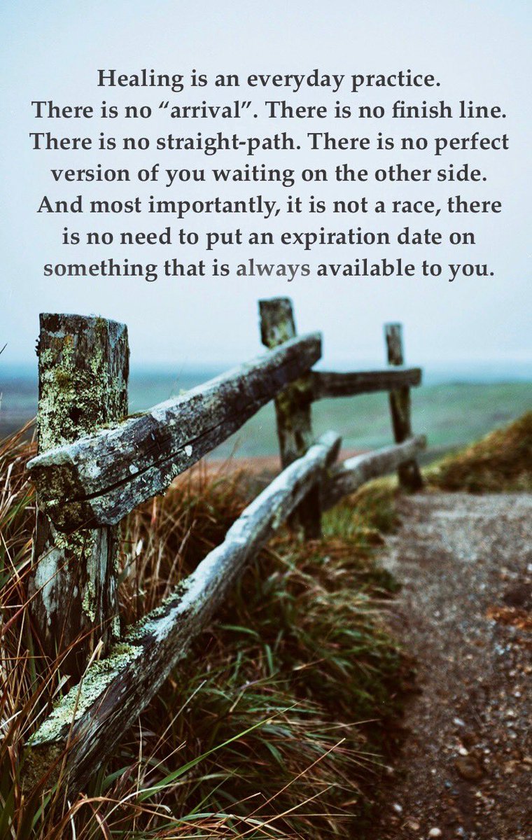 SitDwnBThankful's tweet photo. We’re all on a different stage of healing. It’s a process, not a destination. The one thing that matters is that you’re on the path of healing. #sitdownbethankful https://t.co/rS6dIvpFub