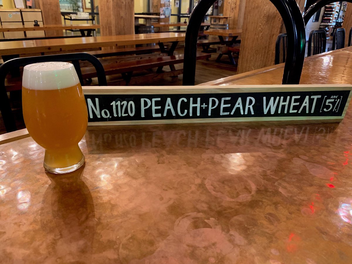 Greetings to all our stay at home friends. We too have closed our doors and we offer touchless , online or phone call curbside delivery. Thinking about you all. This beer release 1120 Peach n Pear is our very tasty tart n sweet beer. Great sunshine beer( Sunday ) #staysafe
