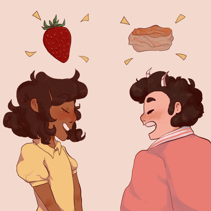 mrrpsie's tweet photo. she's the strawberry and he's the biscuit https://t.co/fRi3KufKRw