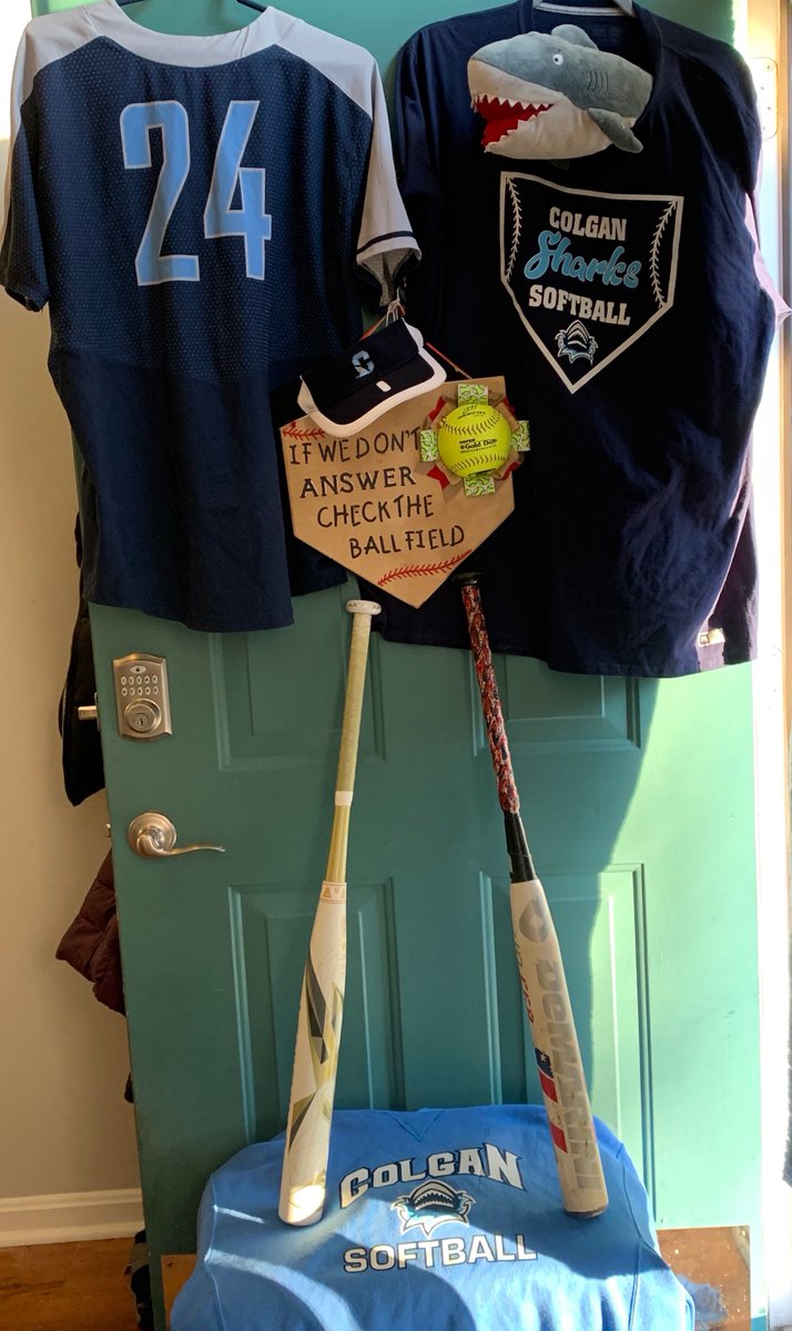 colgan_softball's tweet photo. Can’t sport our jerseys on the field.. so this is the next best! @colgan_hs https://t.co/eKjgJ1K1Ax