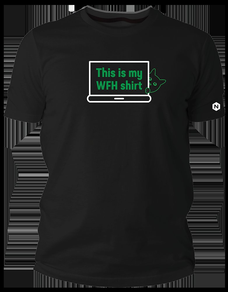 Loving this (very accurate) #wfh tee we did for <a href="/nginx/">NGINX</a> 😻.