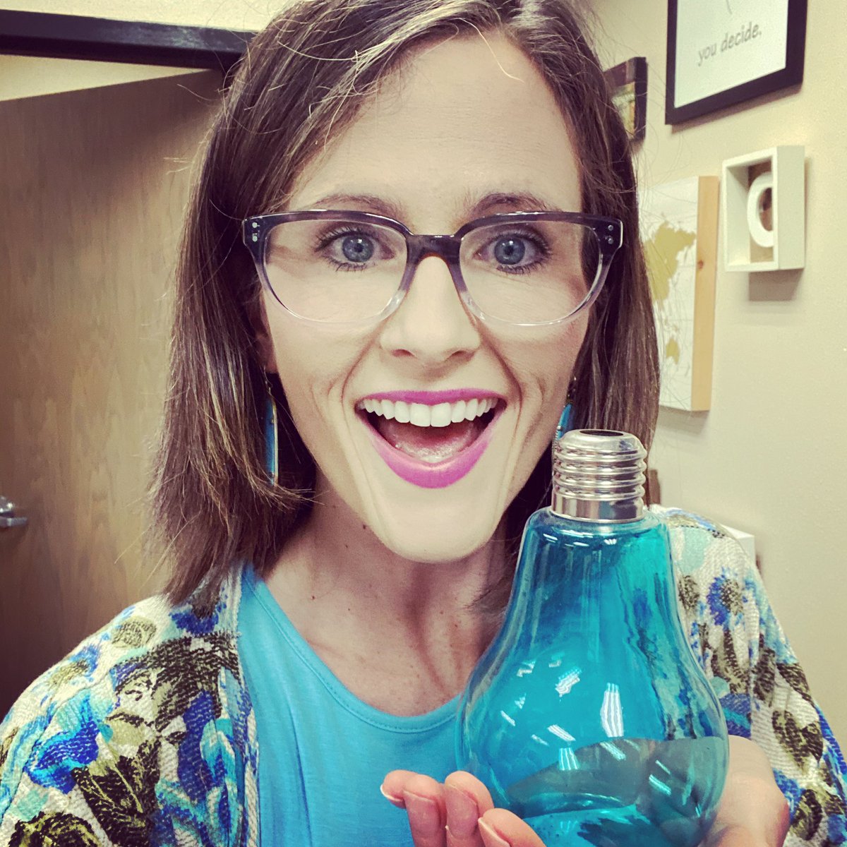 Mrs. Carr wants to give a shoutout to all the AUsome students out there. Keep lighting up the world with your brilliance and wonder. #LightItUpBlue #AutismAwareness #BelaireBFF