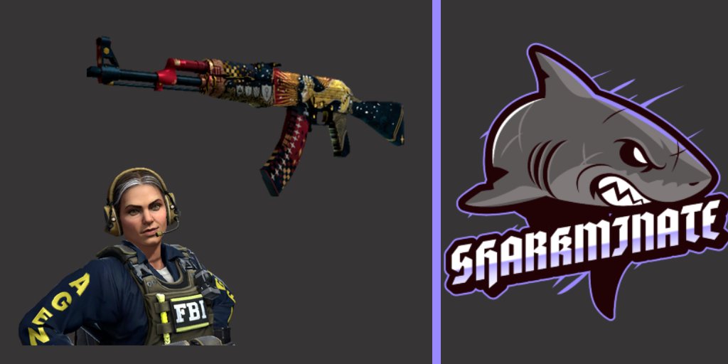sharkminate's tweet photo. 💜GIVEAWAY💜

AK-47 | The Empress WW [28£]
Special Agent Ava | FBI [9.5£]

You want to win these two skins?

1. Follow @sharkminate 
2. Like + Retweet
3. Tag who you are going to grind with this weekend

🏆Winner will be drawn April 11th https://t.co/sW79FZu8Nf