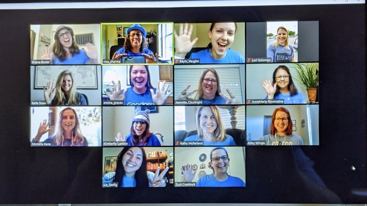 It was great to “see” everyone today as we #LightItUpBlue for #AutismAwarenessDay2020 #mycpms #1LISD #ourstory