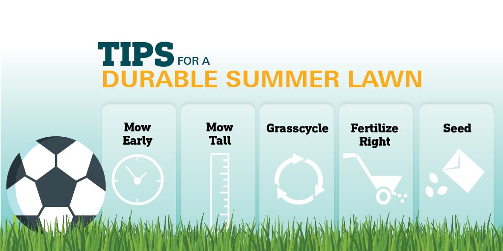 WeSeedAmerica's tweet photo. Lawns are meant to be used, now more than ever if you have a yard of your own! Here are 5 tips for growing a durable lawn, ready for all your spring and summer activities. What are you doing on your lawn this weekend to cope with the home isolation? #SpringLawnCareTip #lawncare https://t.co/LnmQmVxQA7