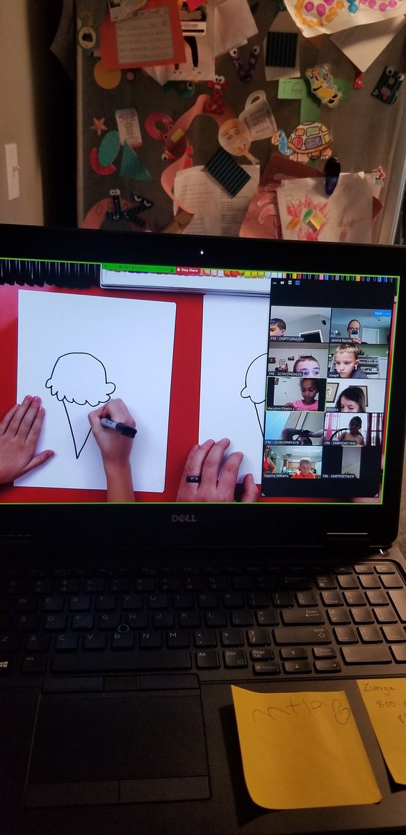 barnesjess22's tweet photo. We had a great learning session on zoom today! We ended with a little @ArtforKidsHub ! @FreOwls @CitrusSchools https://t.co/HEZP58l2ww