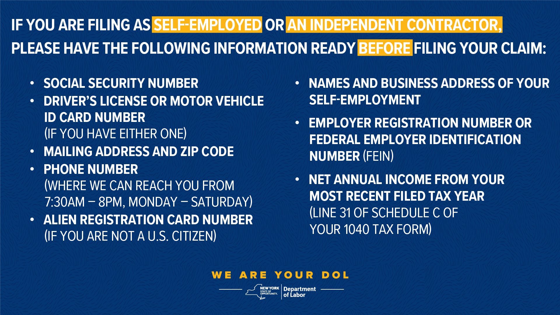Self Employed Id Card